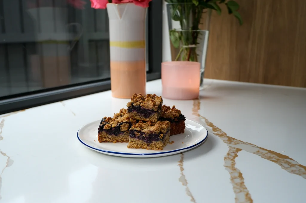 Berry Oat Crumble Squares Healthy Snack Bars